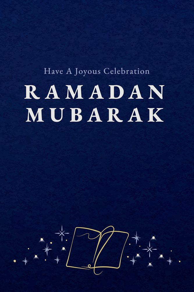 Ramadan mubarak template, editable Pinterest pin