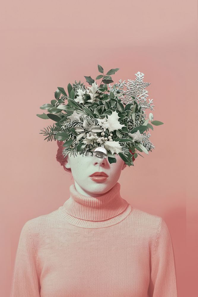 A Christmas wreath photography portrait clothing.