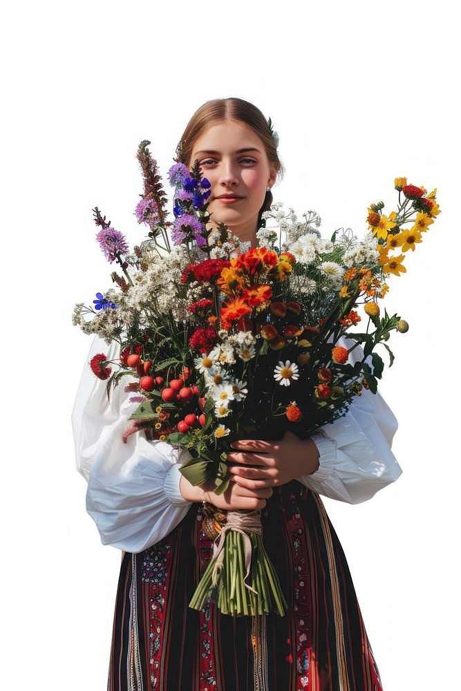 A Swedish woman flower art photography.