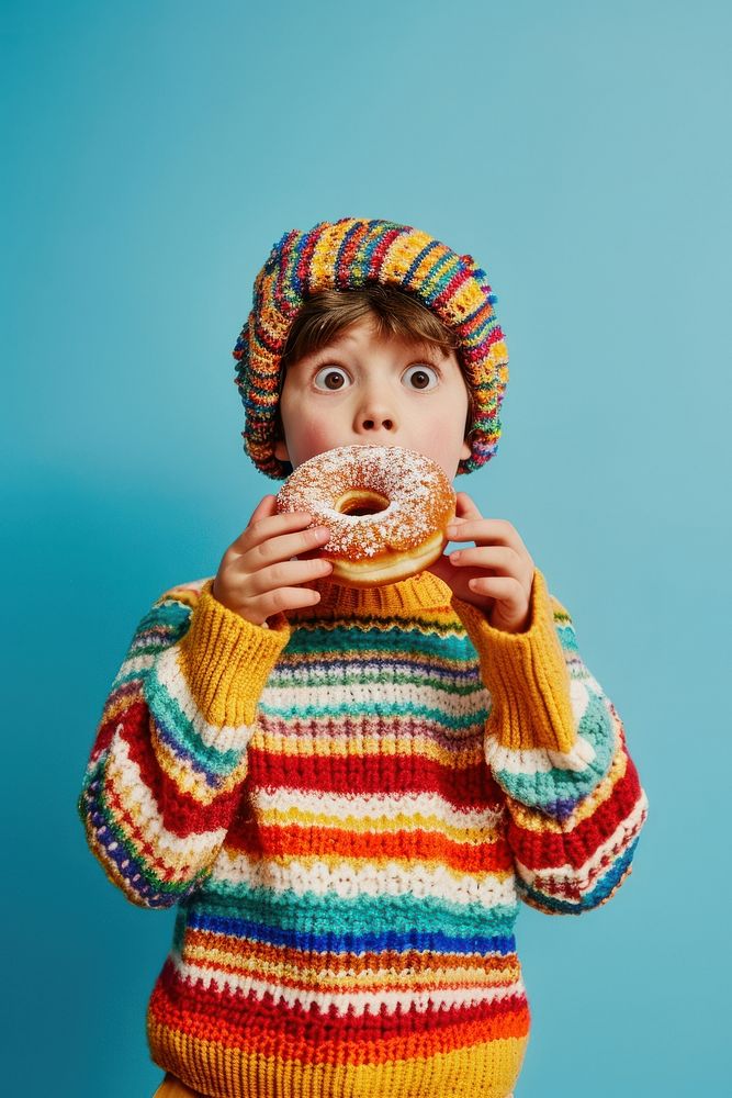 A donut sweater clothing knitwear.