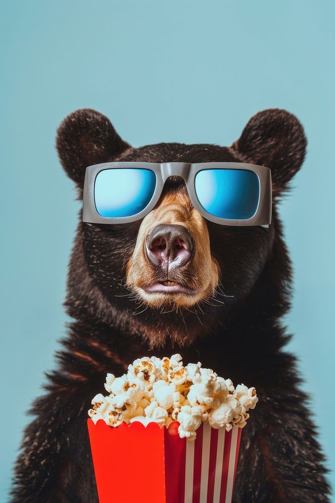 Bear popcorn bear wildlife.