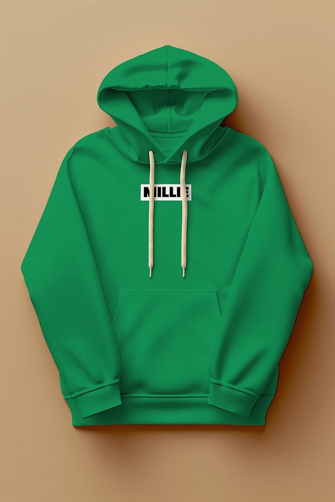 Green hoodie mockup psd