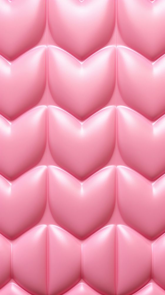 Pink puffy 3d heart wallpaper pattern texture home decor.