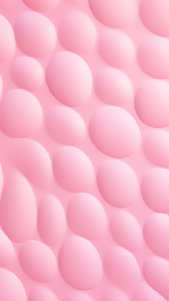 Pink cute puffy 3d circle wallpaper pattern balloon texture.