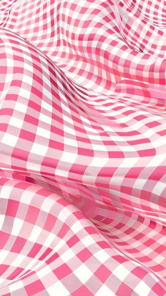 Pink plaid pattern triangle tablecloth person human.