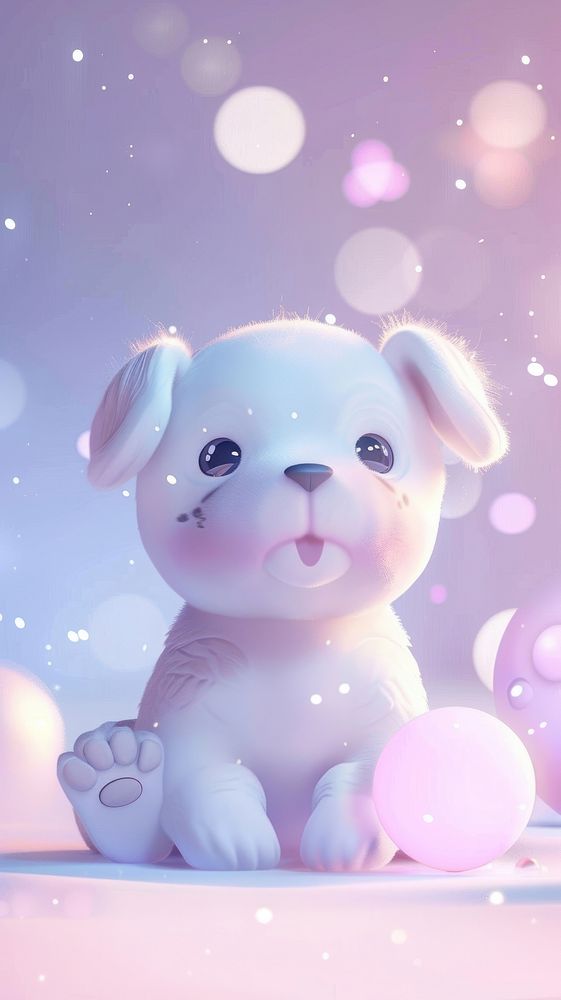 Cute puppy cartoon balloon toy.