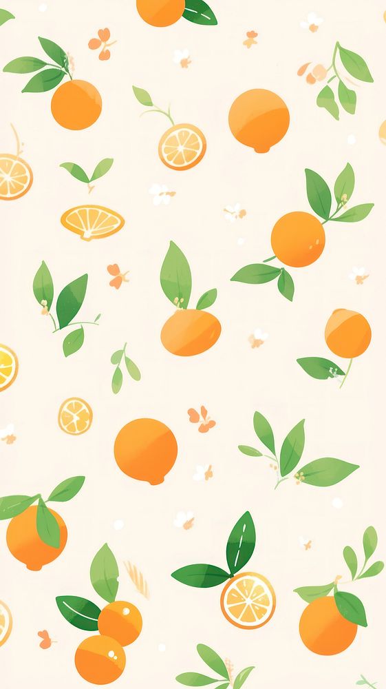 Orange fruit pattern grapefruit produce balloon.