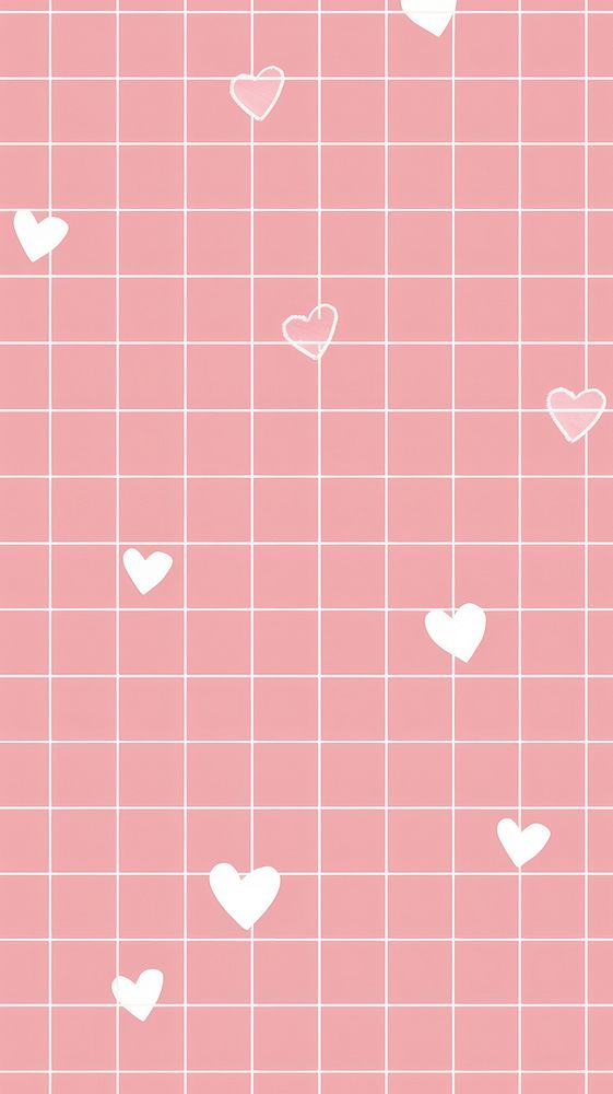 Pink grid pattern paper home decor.