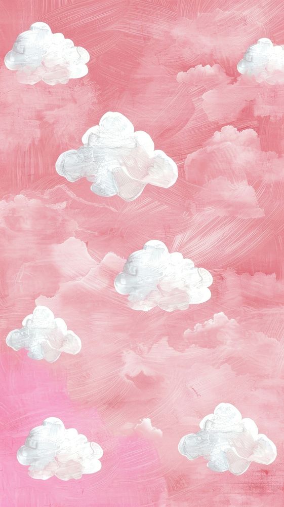Wallpaper white tiny cloud outdoors painting blossom.