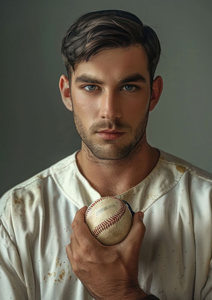 Baseball player portrait photo photography.