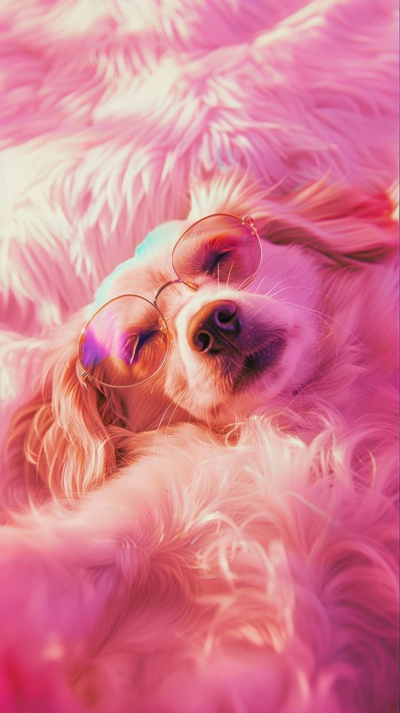 Pink dog glasses photo accessories accessory spaniel.