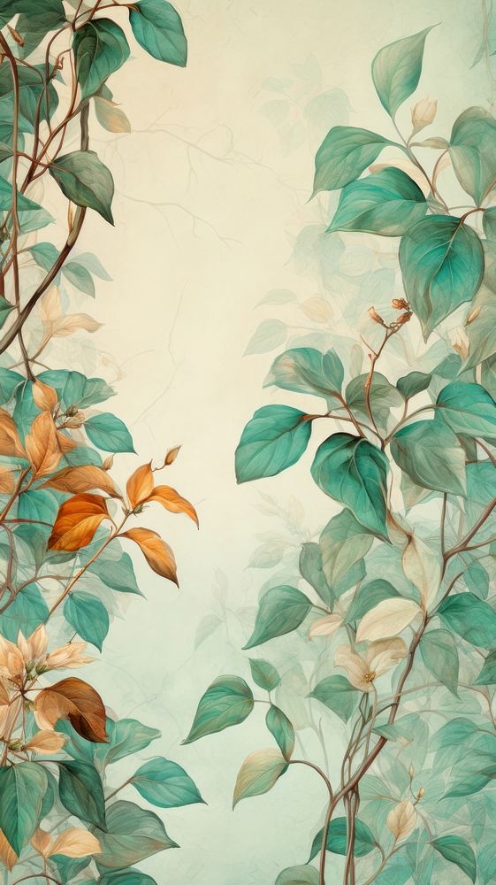 Wallpaper vine painting graphics pattern.