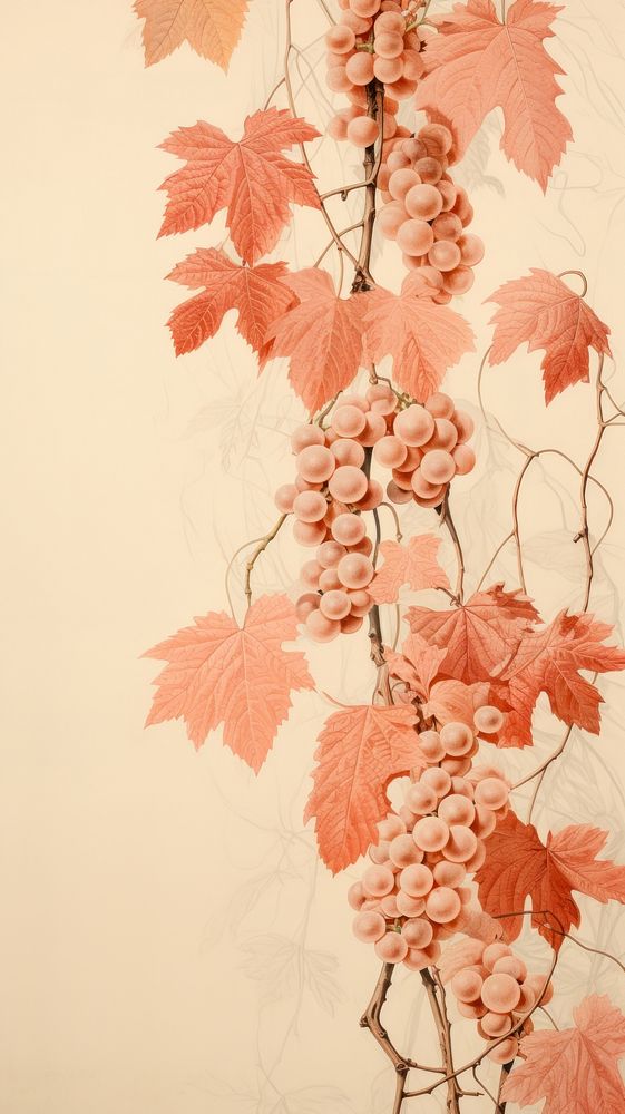 Wallpaper dry vine produce grapes plant.