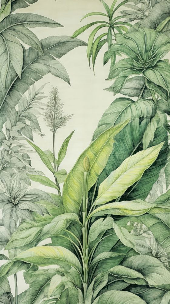 Wallpaper matis jungle vegetation rainforest.