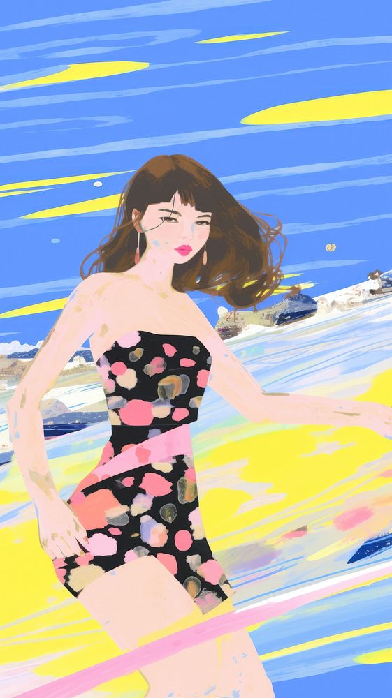 Japan anime summer surf art photography painting.