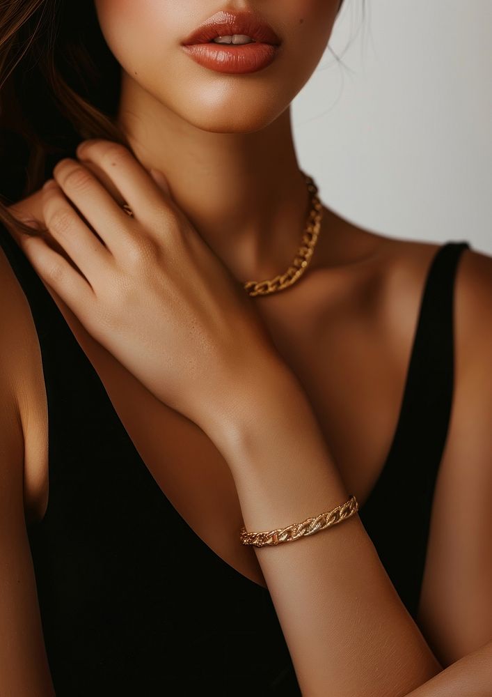Gold bracelet woman accessories accessory.