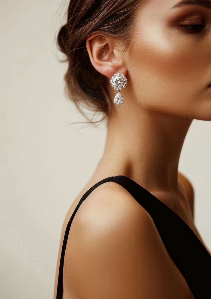 Diamond earrings woman accessories accessory.