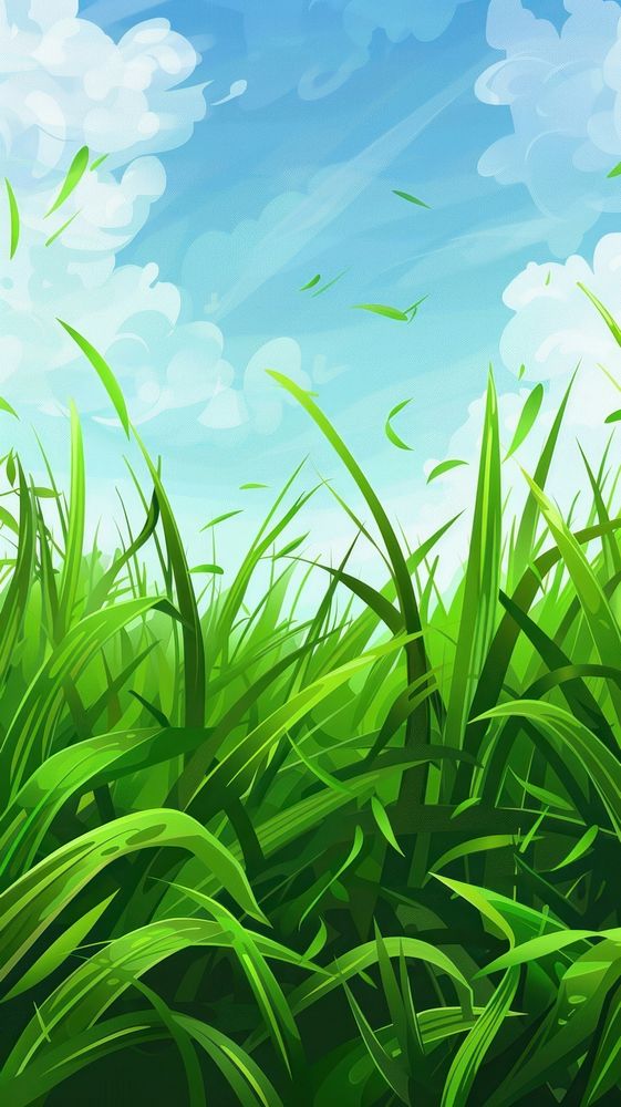 Green Grass Cartoon Background Wallpaper Image green grass vegetation.