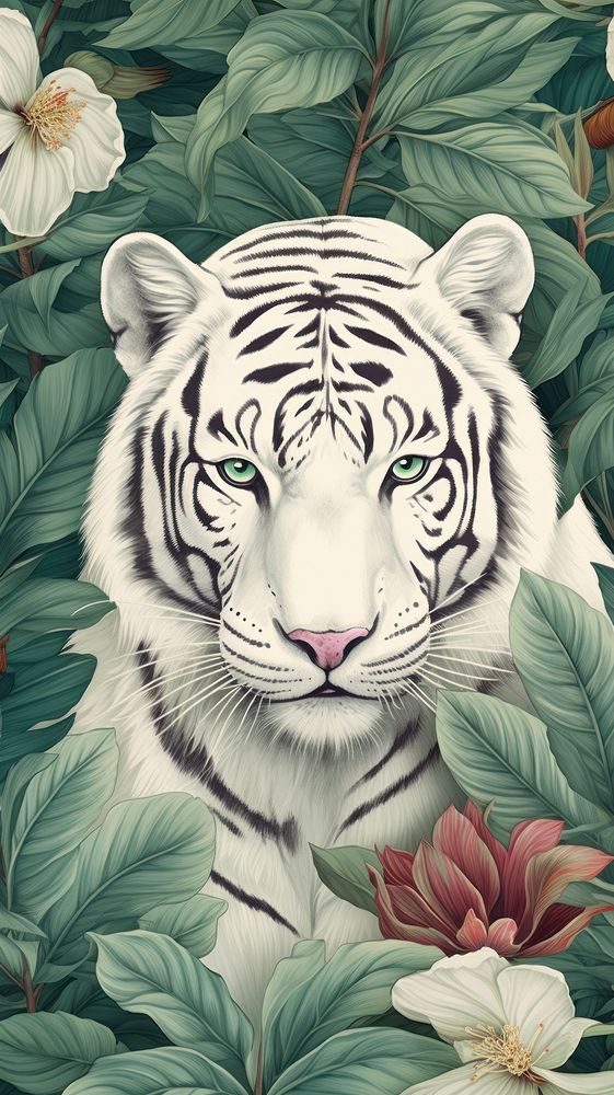 Wallpaper white tiger wildlife animal mammal.