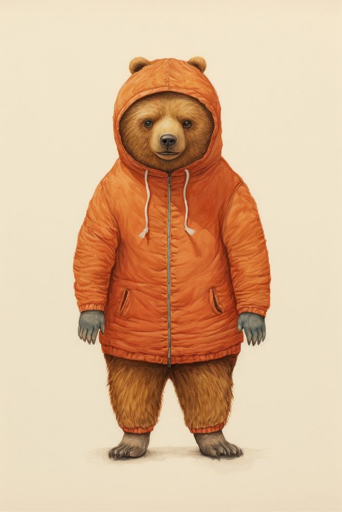 A bear character sweatshirt clothing knitwear.