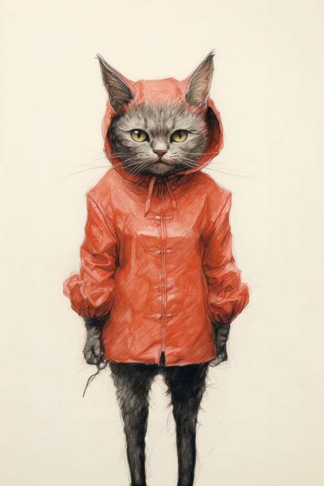 A cat character clothing raincoat apparel.