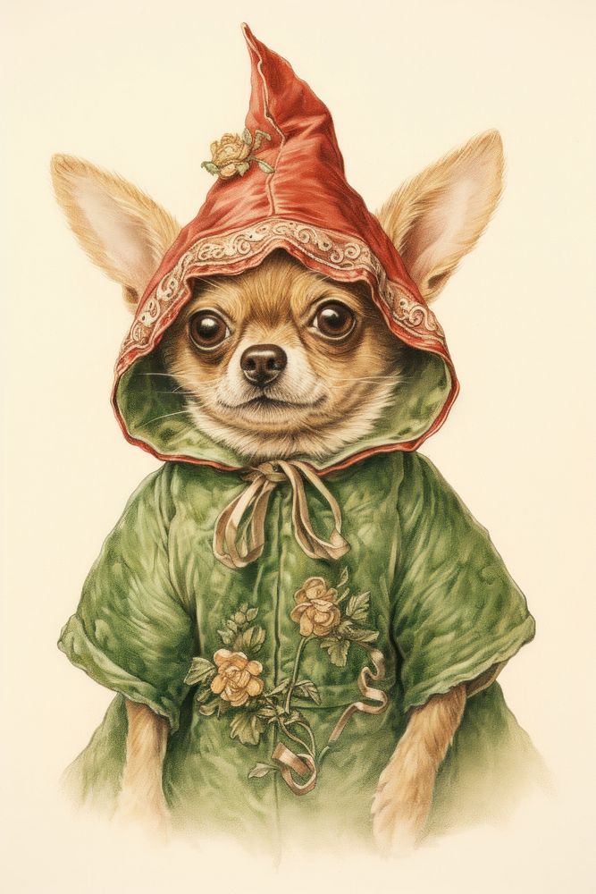 A dog character photography chihuahua clothing.