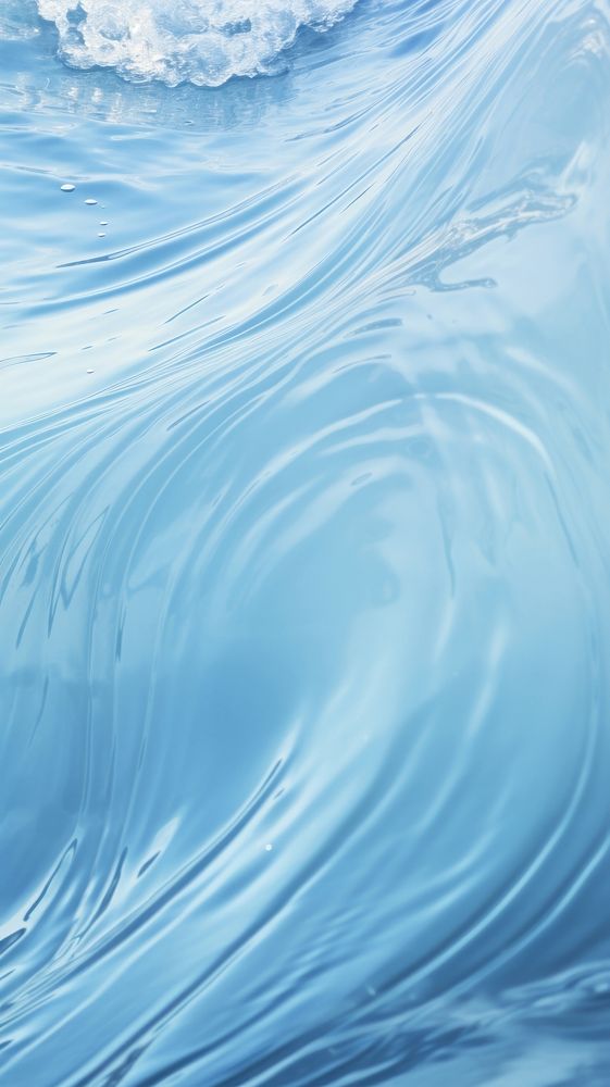 A blue pastel wave ripple water outdoors.
