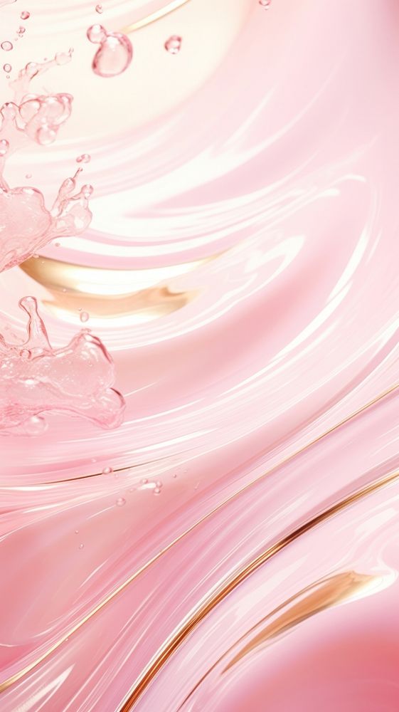 A pink background with water ripples graphics blossom flower.