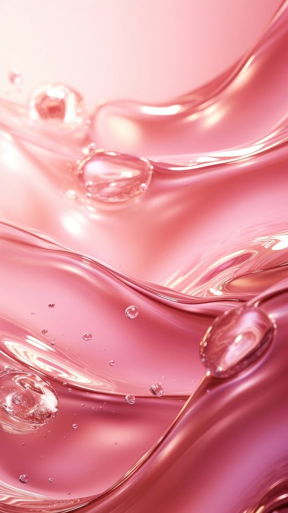 A pink background with water ripples graphics droplet art.
