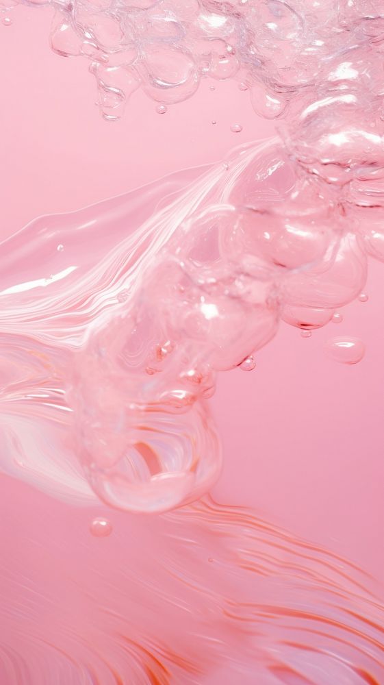 A pink background with water ripples person human art.