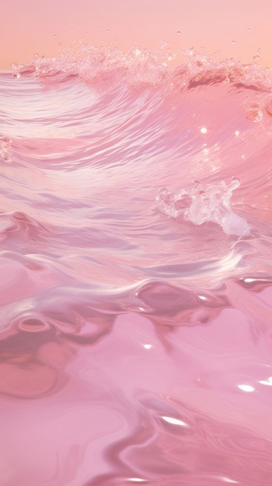 A pink background with water ripples ocean outdoors painting.