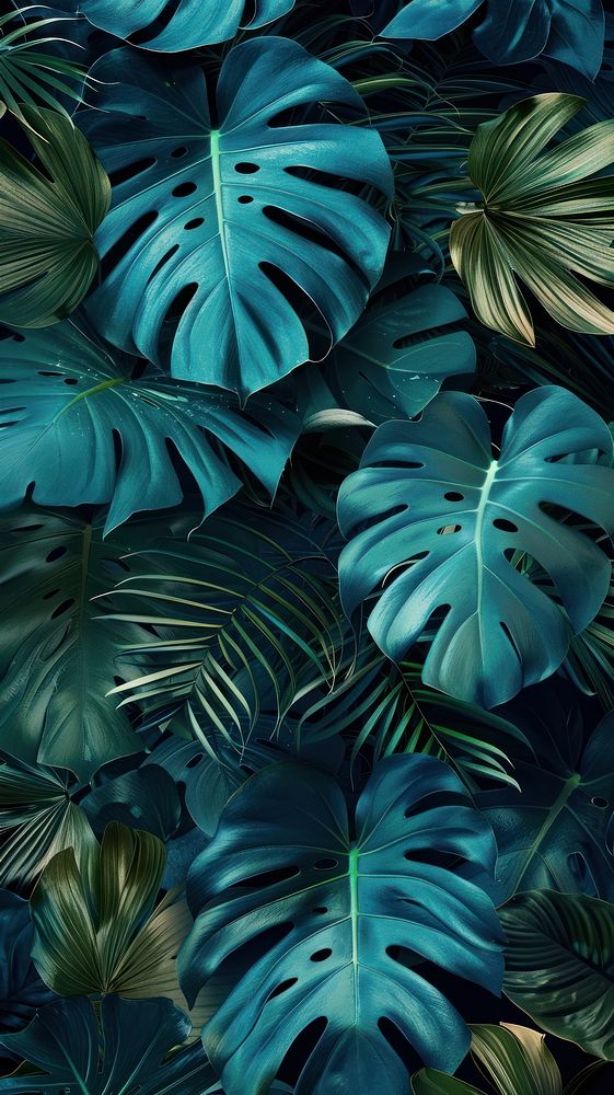 Tropical leaves monstera vegetation outdoors plant.