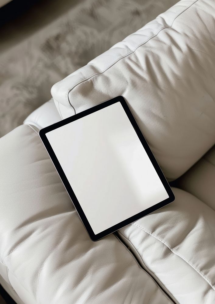 Blank tablet electronics computer cushion.
