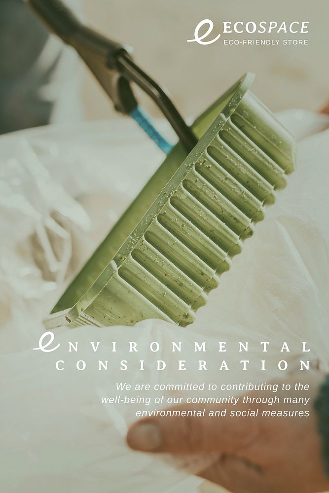 Environmental consideration Pinterest pin template
