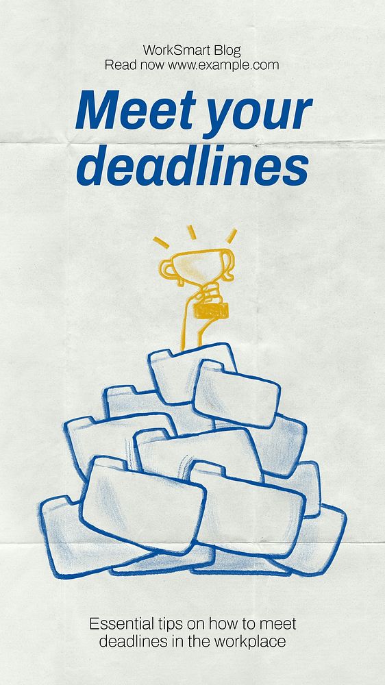 Meeting deadlines Instagram story template