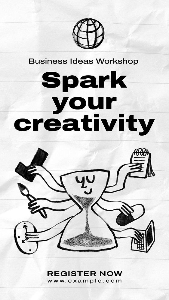 Express creativity Instagram story template