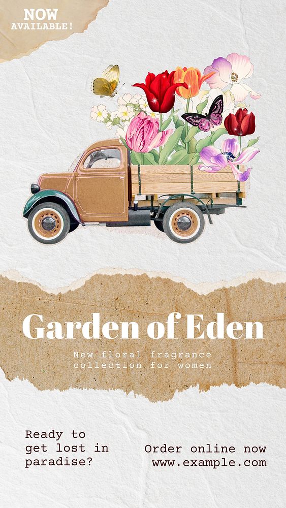 Eden garden Instagram story template