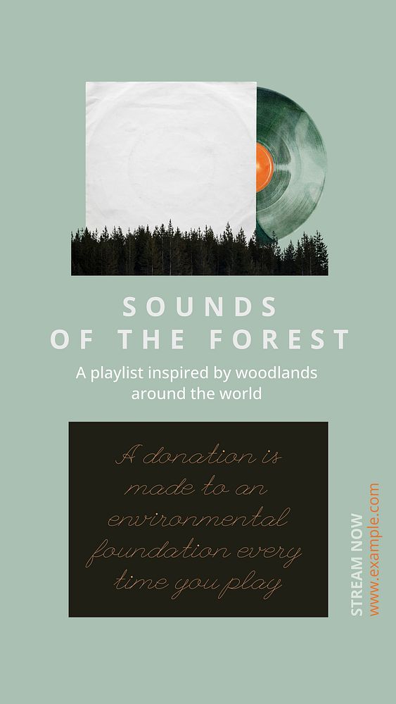 Nature sound Instagram story template