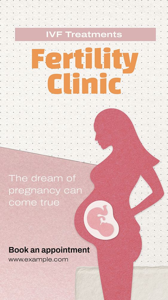 Fertility clinic Instagram story template