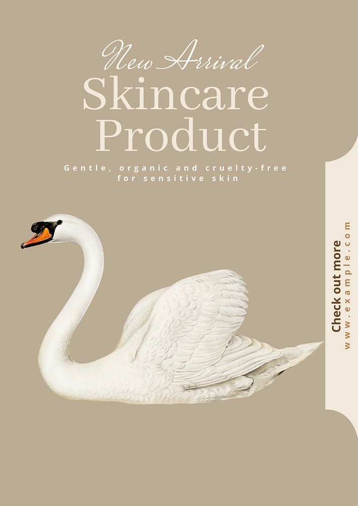Skincare product  poster template & design