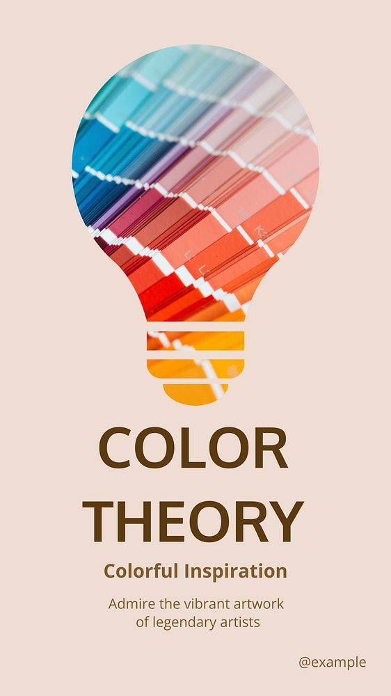 Color Theory  Instagram story template