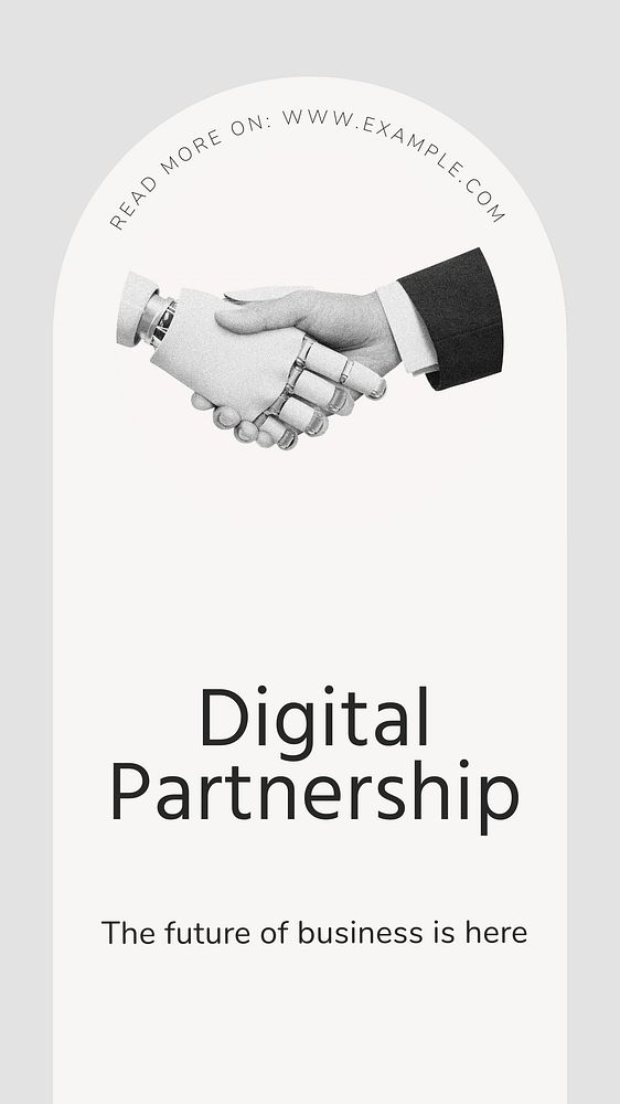 Digital partnership  Instagram story template