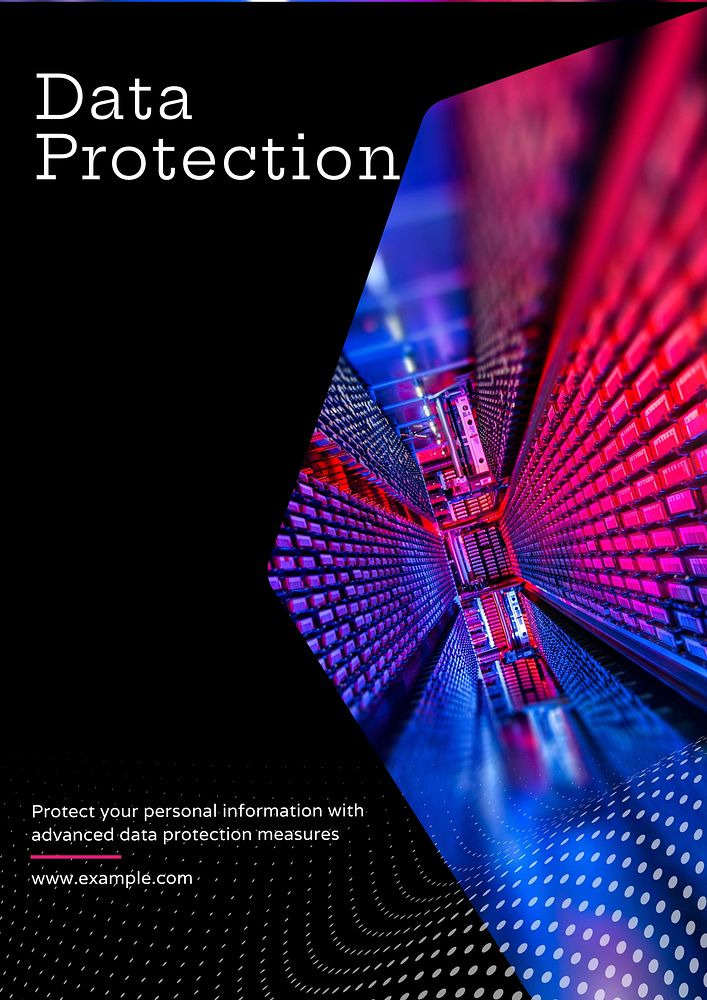 Data protection poster template | Free Photo - rawpixel
