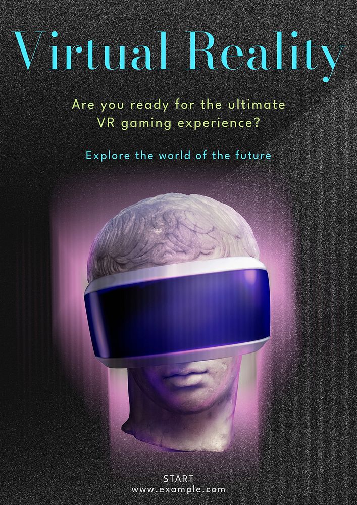 Virtual reality  poster template