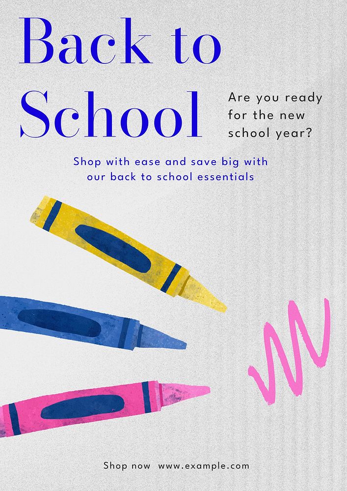 Back to school  poster template  