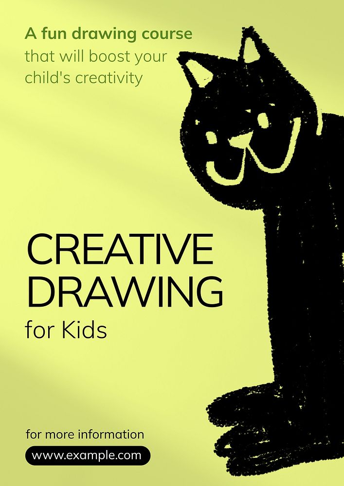 Creative drawing  poster template
