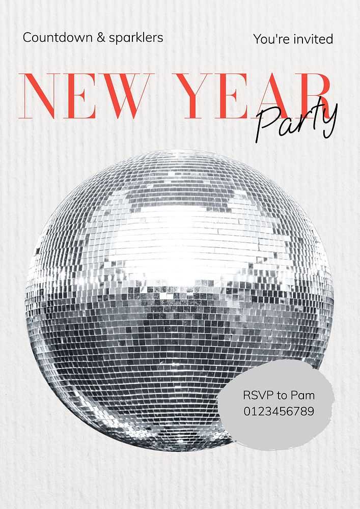 New year cheers poster template and design