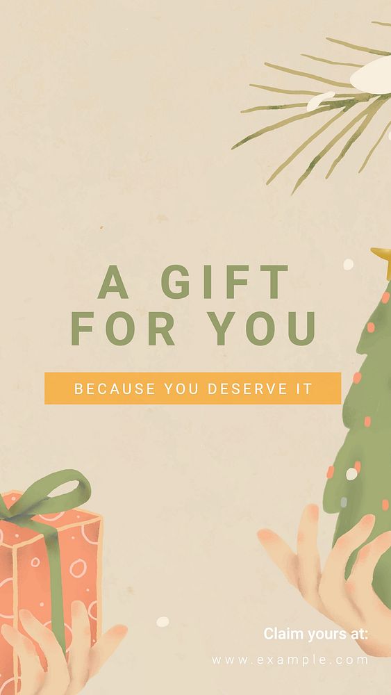 Free gift Instagram story template