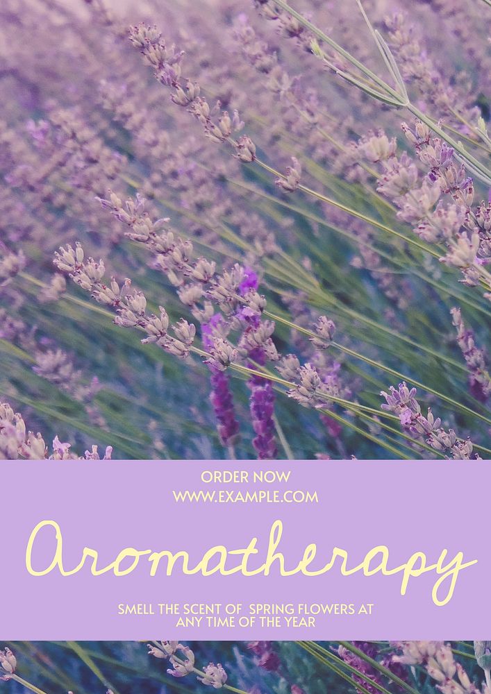 Aromatherapy shop  poster template & design