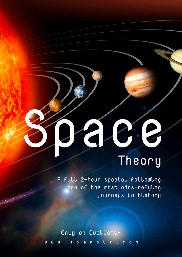 Space theory poster template